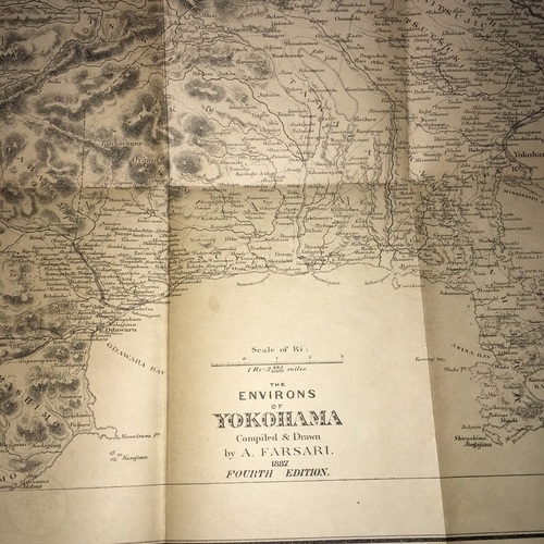 Map of The Environs of Yokohama Compiled and Drawn by A. Farsari